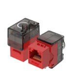 UTP keystone jack 180 degree Toolless-Red | NX-KJ6A-U-RD | Nexa