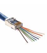 Cat6A Shielded RJ-45 Plug Pass Through