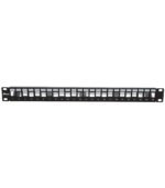 UTP blank patch panel with back bar | 24 port | NX-PP-24BM-1U | Nexa - Image 3